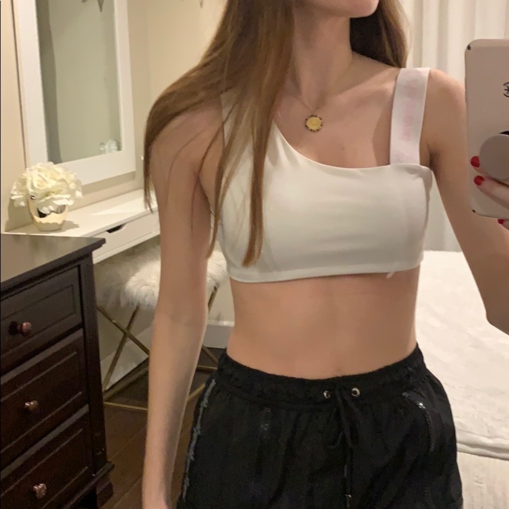 White Crop Top LF